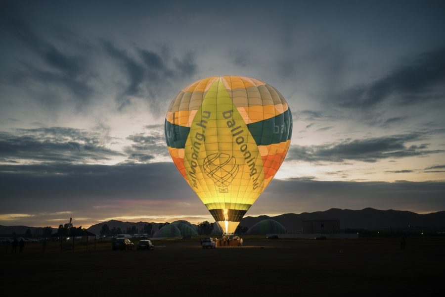 Hot Air Balloon Ride at Sunrise with a Royal Rooftop Breakfast